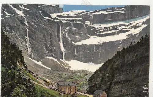 BF22393 gavarnie le cirque et la grande cascade france front/back image