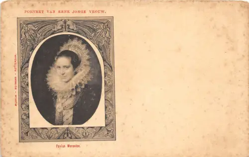 Lot178 Junge Frau Paulus Moreeles Gemälde Postkarte Niederlande Rotterdam
