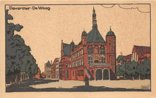 Lot187 daventer de waag Museum De Waag Niederlande Postkarte