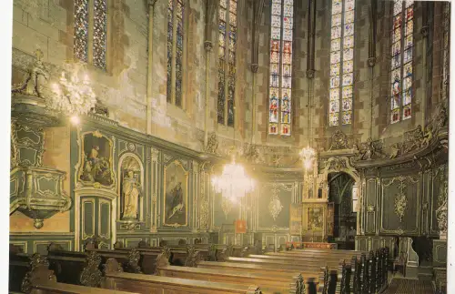 BF13431 eglise protestante st pierre le jeune strasbourg france front/back image