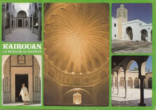 BF27027 kairouan la mosquee du barbier tunisia front/back image
