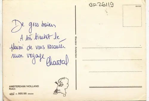 BF26119 amsterdam rokin netherland front/back image