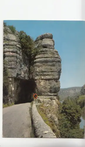 BF19654 les gorges de l ardeche le defile de ruoms l en france front/back image