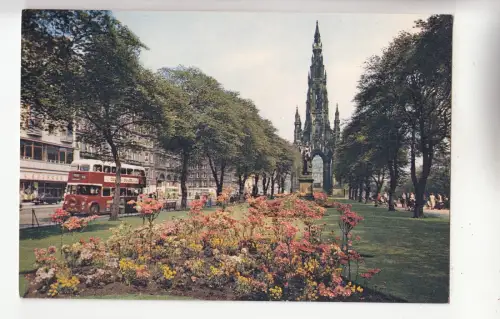 BF29791 Princes Street Gardens and Scott Monument Edinburgh UK Vorder-/Rückseite Bild