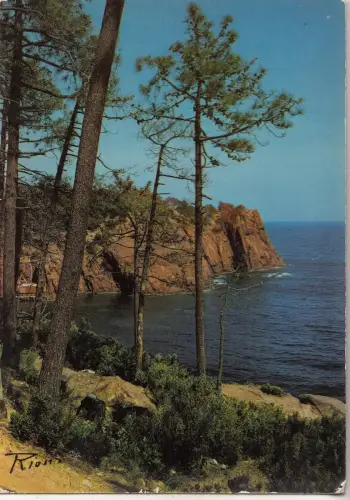 BF19963 la corniche d or les roches rouges du trayas france front/back image