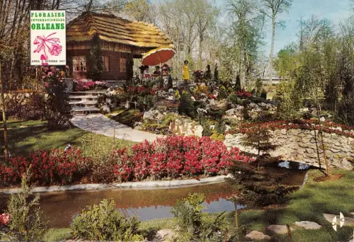 BF14687 parc floral prleans la source france front/back image