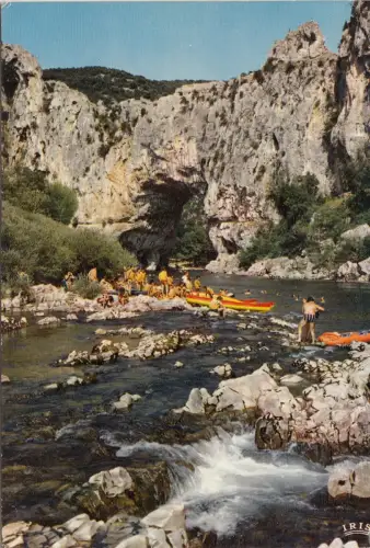 BF25175 ardeche les gorges de l ardeche au pont d arc france front/back image