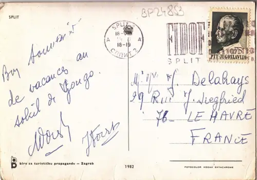 BF24853 Split Croatia Front/Back Image