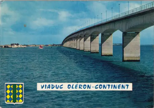 BF21731 pont d oleron c m la plus long viaduc de france france front/back image