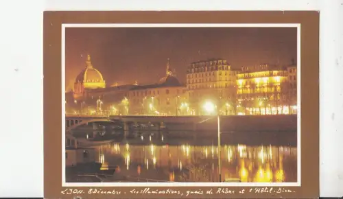 BF19681 lyon les illuminations quais de rhone france front/back image