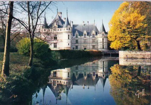 BF15496 azay le rideau i et l chateau construit par gi france front/back image