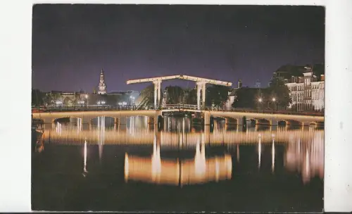 BF24178 magere brug over de amstel amsterdam netherland front/back image