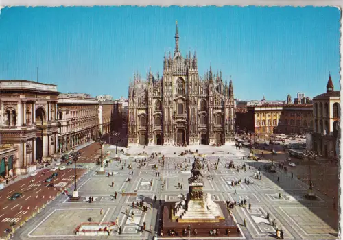 BF23569 milano piazza duomo italy front/back image