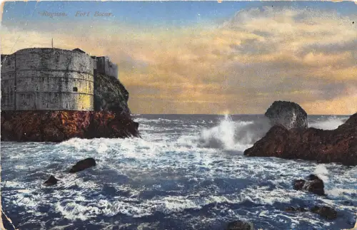 B0157 Kroatien Dubrovnik Raguse Fort Bocar Sonderstempel gebraucht
