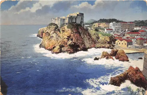 B0155 Kroatien Raguse Dubrovnik La forteresse St Laurent Front/Back Scan