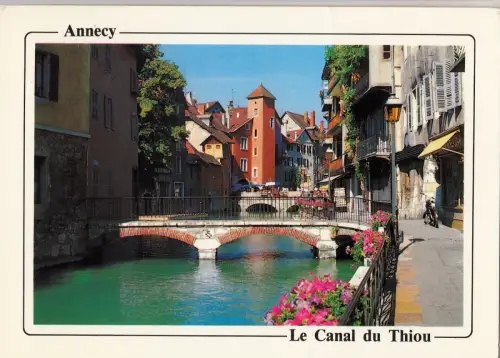 BF12742 annecy h s le canal du thiou et le pont france front/back image
