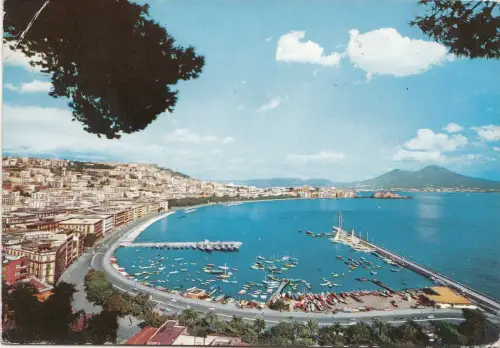 BF23312 Napoli Panorama Italien Vorder-/Rückbild