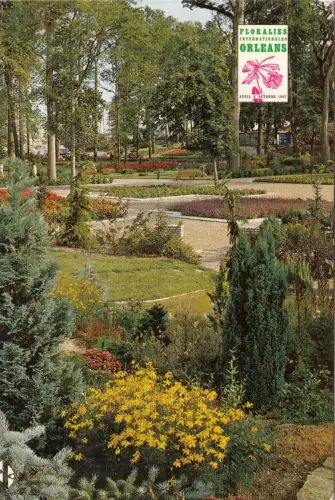 BF14684 parc floral orleans la source france front/back image
