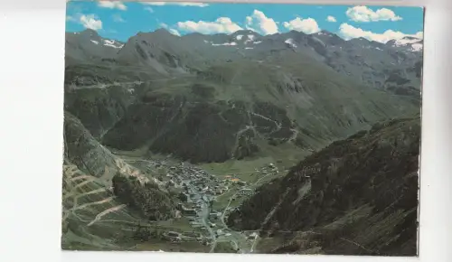 BF19546 val disere la station dans son cadre france front/back image