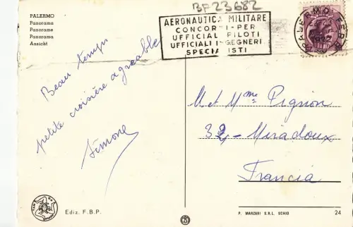 BF23682 Palermo Panorama Italien Vorder-/Rückbild