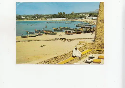 BF27974 Hamamet Tunisia la plage vue du cafe bou hadid Vorder-/Rückbild