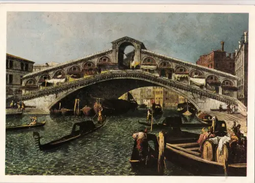 BF13818 michele marieschi Gemälde venezia il poonte di italy Vorder-/Rückbild