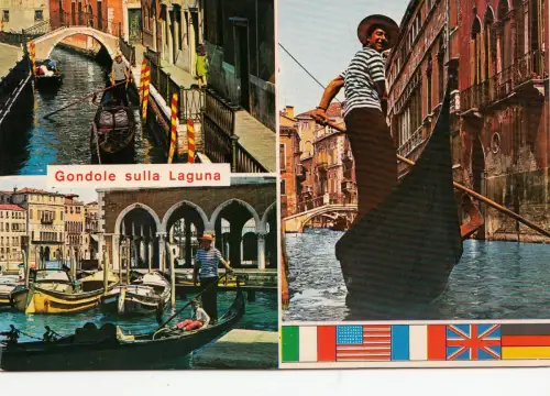 BF12901 Gondole Sulla Laguna Venezia Italien Vorder-/Rückbild