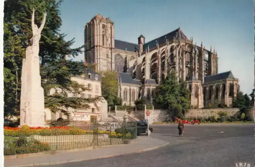 BF25316 le mans abside de la cathedrale france front/back image