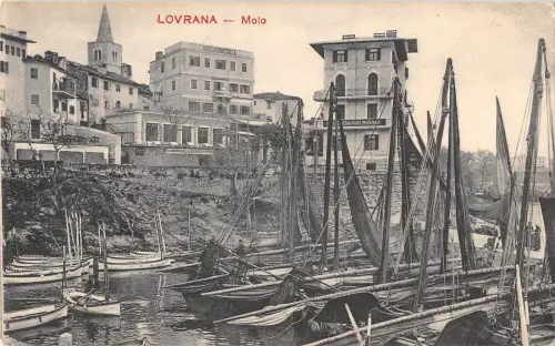 BR70536 lovrana molo Schiff bateaux croatia