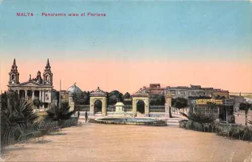 BR44148 Panoramablick Floriana Malta