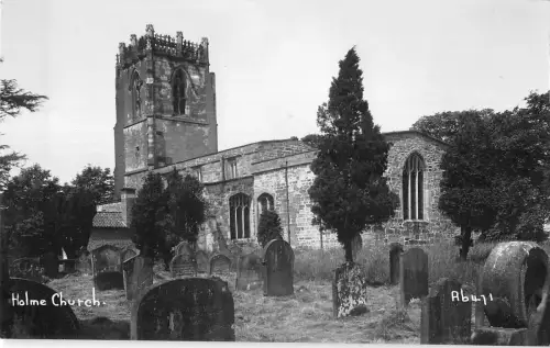 BR99761 holme church uk real photo scanarea nu ii buna