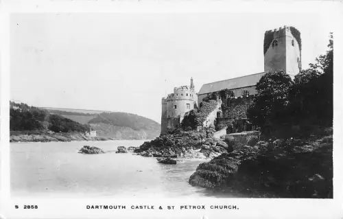 BR70345 Dartmouth Castle and St Petrox Church Echtfoto UK