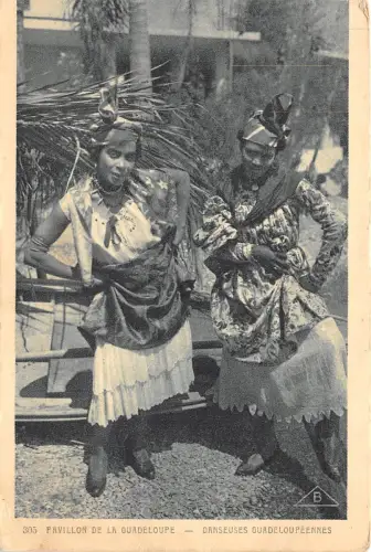 B94041 Pavillon de la Guadeloupe Tanzarten Folklore Kostüme Karibik