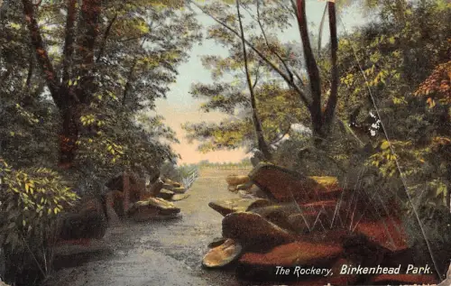 BR70326 the rockery birkenhead park uk