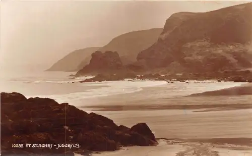 uk40173 at st agnes cornwall real photo uk