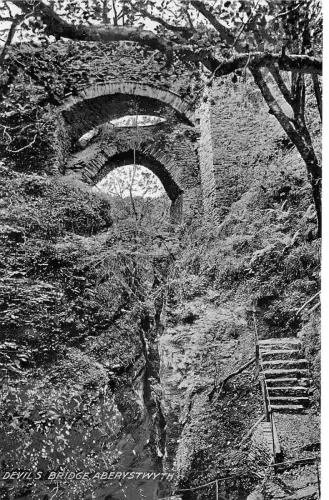 uk48192 devils bridge aberystwyth wales real photo uk