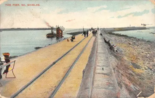 BR67251 the pier so shields uk 14x9cm