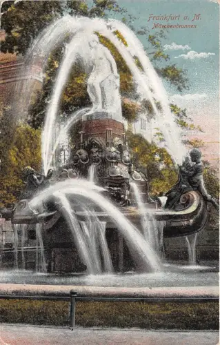 BF34466 marchenbrunnen frankfurt a m germany front/back scan