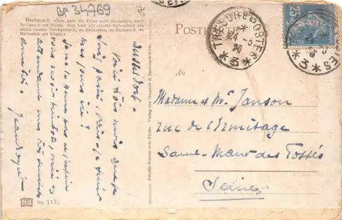 BF34769 Bacharach Germany Front/Back Scan