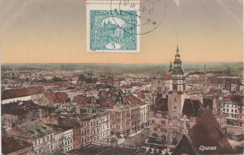 B78582 Opava Troppau Tschechien Scan Vorder-/Rückbild