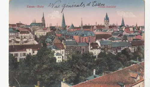 BF32092 essen ruhr total ansicht germany front/back image