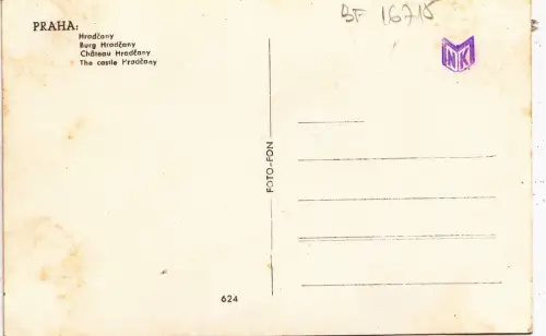 BF16715 Schloss Hradschin Praha Tschechien Vorder-/Rückbild