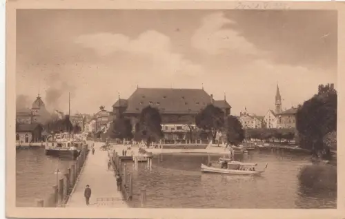 B80242 konstanz am bodensee hafen deutschland frankreich vorder-/rückbild