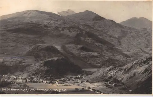 BR69012 beddgeiert und snowdon wales richter 14250 Echtfoto