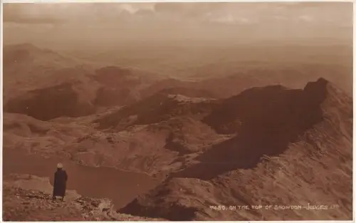 BR68172 auf der Spitze von Snowdon Wales Richter 7450 Echtfoto