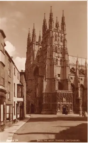 BR69215 the west towers canterbury uk richters 8400 real photo