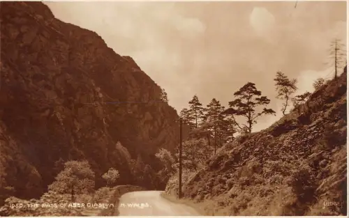BR68299 der Pass von Aber Claslym Wales Richter 1950 Echtfoto