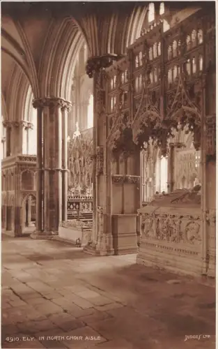 BR68674 ely in north chor aisle uk richters 4910 real photo