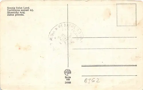 B0362 Tschechien Sonnig Freies Land Front/Back Scan