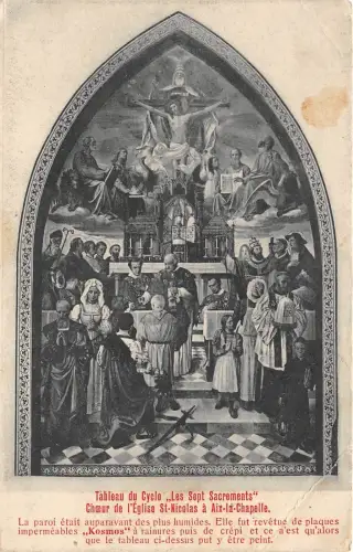 BF34155 Tableau de Cycle Les Sept Sakrements Kunst Gemälde Vorder-/Rückseitenscan